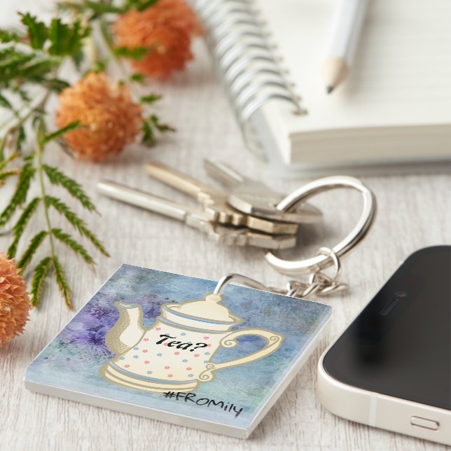 Tea? #FROMily From Fandom Liu Diner Design Key Ring (Front Right)