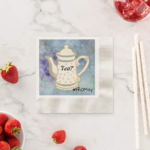 Tea? #FROMily From Fandom Liu Diner Design Napkin