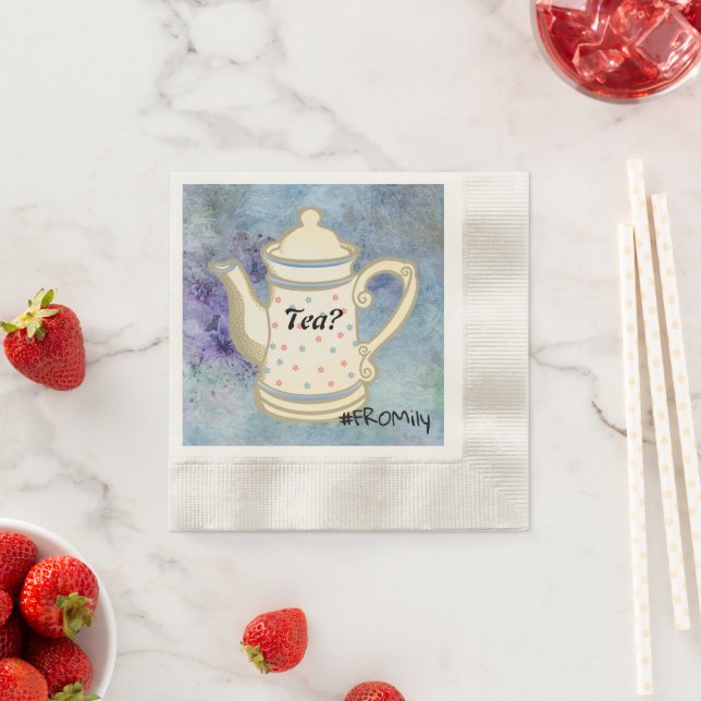Tea? #FROMily From Fandom Liu Diner Design Napkin (Insitu)