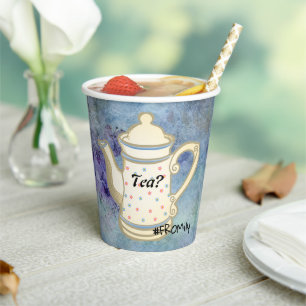 Tea? #FROMily From Fandom Liu Diner Design Paper Cups