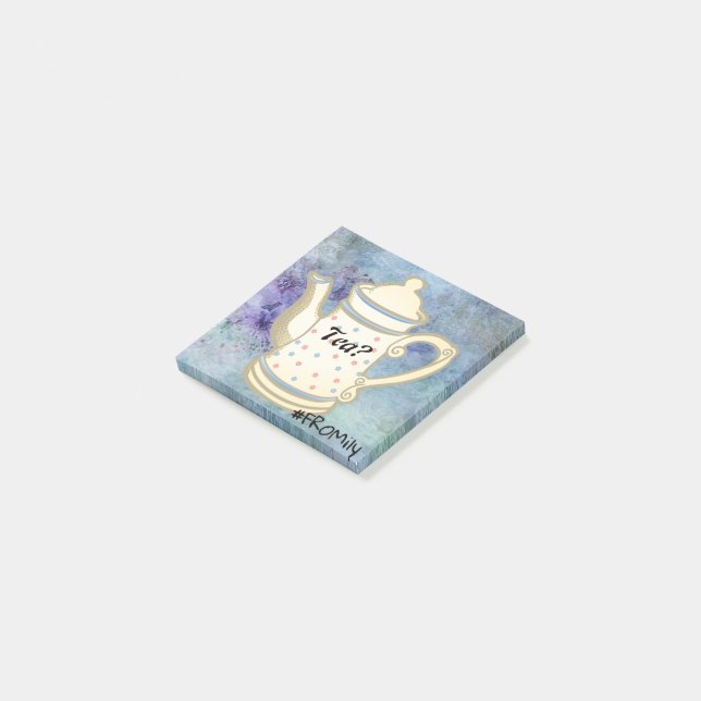 Tea? #FROMily From Fandom Liu Diner Design Post-it Notes (Angled)