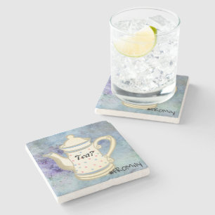Tea? #FROMily From Fandom Liu Diner Design Stone Coaster