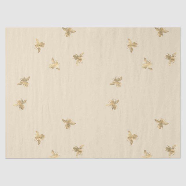 Tea Garden Bee Series Design 8 Tissue Paper (Front)