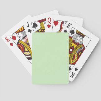 Tea Green D0F0C0 Colour - With Option to Add a Nam Playing Cards