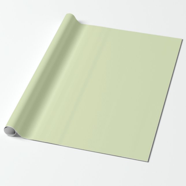 Tea Green Solid Blank Colour Wrapping Paper (Unrolled)