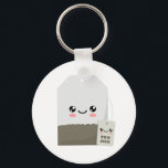 Tea Hee Key Ring<br><div class="desc">A cute image of a teabag with little friend label for tea lovers.</div>