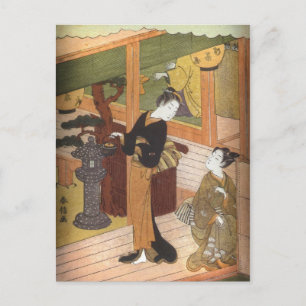 Tea House by Harunobu Postcard