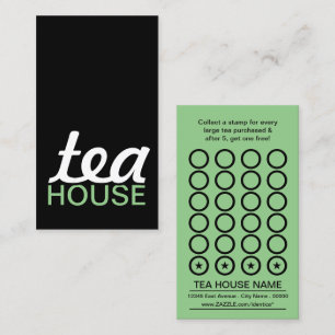 tea house punch card