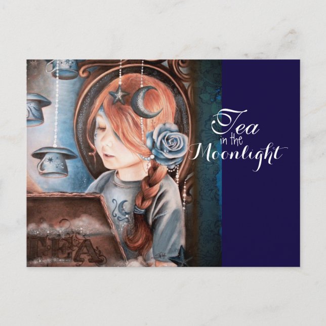 Tea in the Moonlight Postcard (Front)