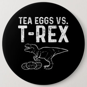 Tea Infuser Against T Rex Dinosaur Dino Eggs 6 Cm Round Badge