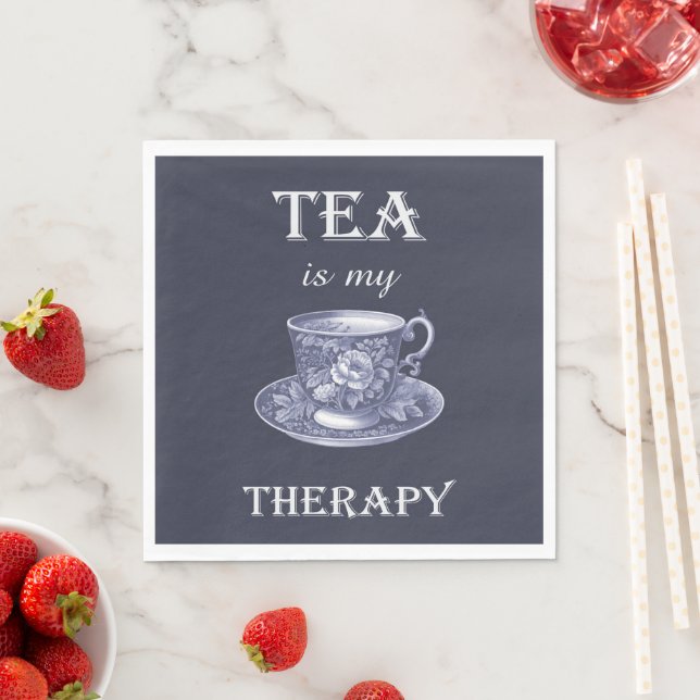 Tea Is My Therapy Paper Napkin (Insitu)