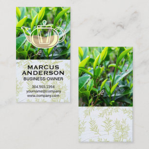 Tea Leaf Fields   Tea Pot Business Card