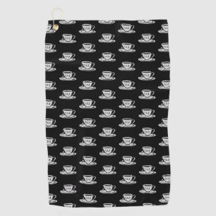 Tea Lover Drawing Minimalist Golf Towel
