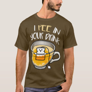 Tea Lover Hot Tea Cup Cartoon T-Shirt
