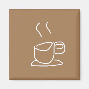 Tea Lovers Coffee Lovers modern simple Magnet