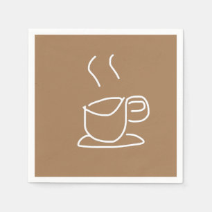 Tea Lovers Coffee Lovers modern simple Napkin