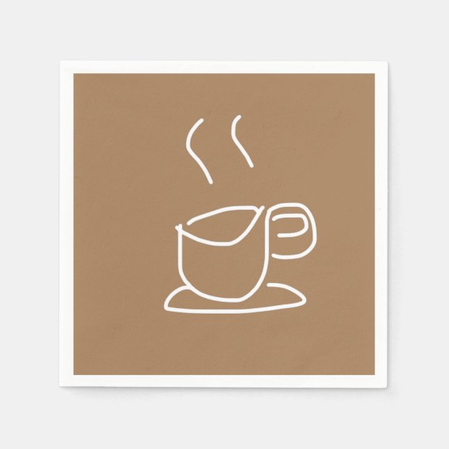 Tea Lovers Coffee Lovers modern simple Napkin (Front)