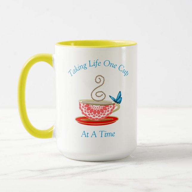 Tea Lovers Cute Personalised Mug (Left)