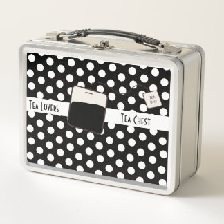 Tea Lovers Tea Chest Metal Lunch Box