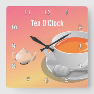 Tea Lovers Wall Clock