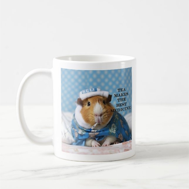 Tea Makes The Best Medicine Guinea Pig Mug (Left)