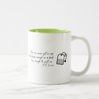 Tea molecule porcelain cup and CS Lewis quote