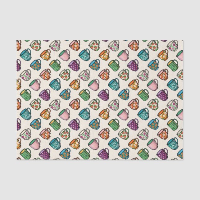 Tea Mugs Tissue Paper (Front)