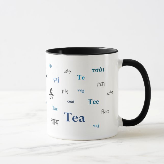 Tea of the World Mug (in blue) (Right)