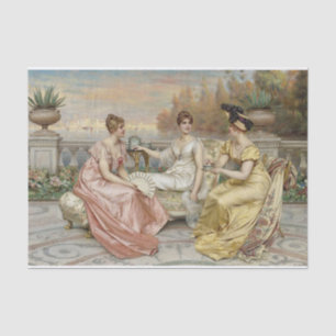 Tea on the Terrace by Frederic Soulacroix  Tissue Paper