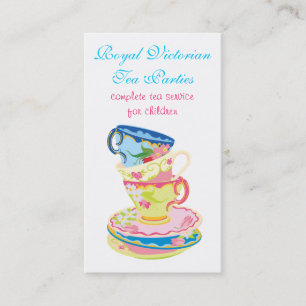 Tea or Ceramic service business cards