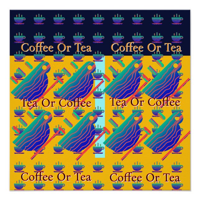 Tea Or Coffee Logo  Poster (Front)