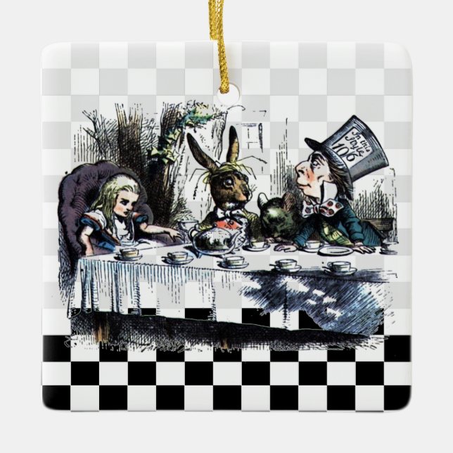 Tea Party 2 Ceramic Ornament (Front)