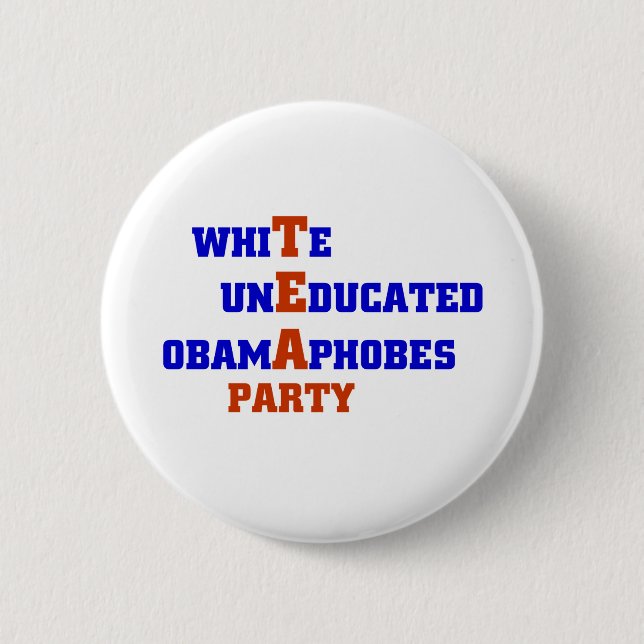 TEA Party 6 Cm Round Badge (Front)
