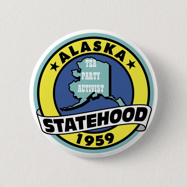 TEA PARTY ACTIVIST 6 CM ROUND BADGE (Front)