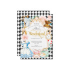Tea party Alice in wonderland pink girl birthday I