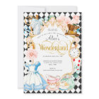 Tea party Alice in wonderland pink girl birthday I