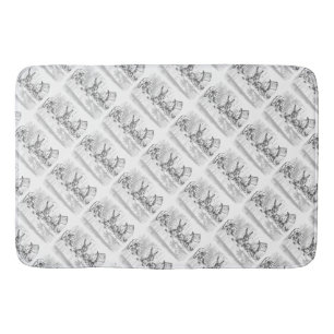 Tea Party Alice in Wonderland Themed Bath Mat