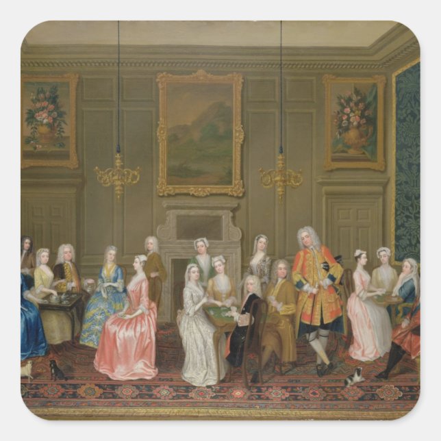 Tea Party at Lord Harrington's House, St. James's Square Sticker (Front)