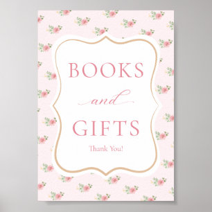 Tea Party Baby Shower Books & Gifts Poster