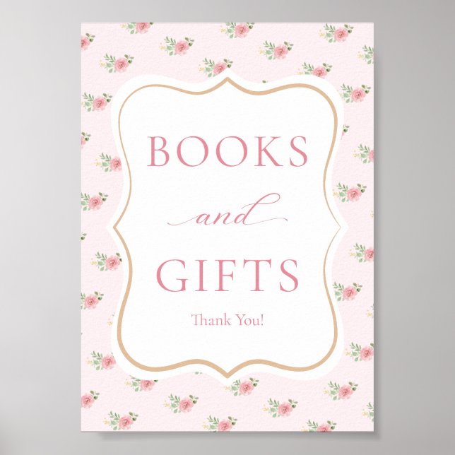 Tea Party Baby Shower Books & Gifts  Poster (Front)