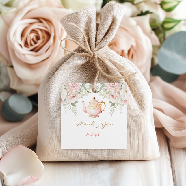 Tea Party Baby Shower Favour Tags (Tea Party Baby Shower Favor Tags)
