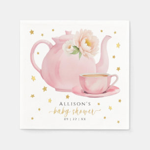 Tea Party Baby Shower Napkins