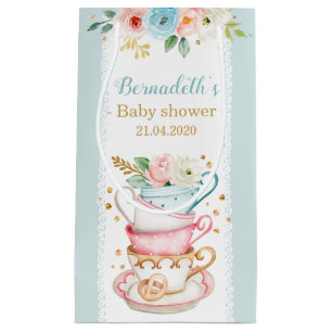 Tea Party Baby Shower Small Gift Bag