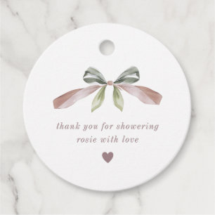 Tea Party Baby Shower Thank You Favour Tags