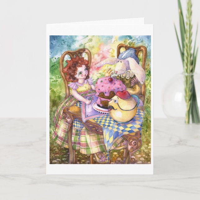 tea party birthday card (Front)