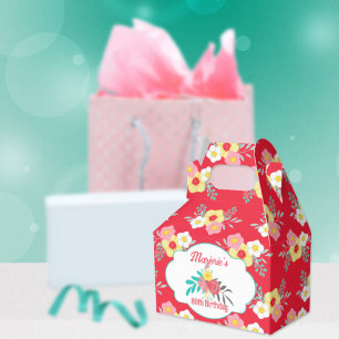 Tea Party Birthday  Favour Box