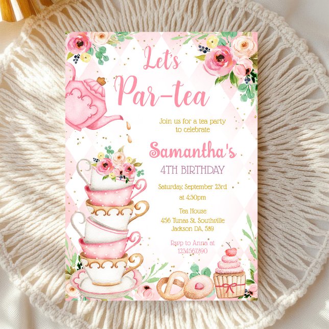 Tea Party Birthday Invitation (Creator Uploaded)