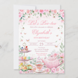 Tea Party Birthday Invitation