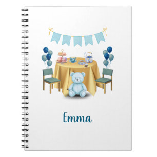 Tea Party Birthday Notebook Gift