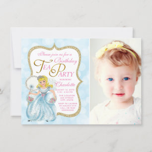 Tea Party Birthday Party Invitations